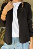 Laundry B Wicklow Fine Knit Throw On Cardigan Black